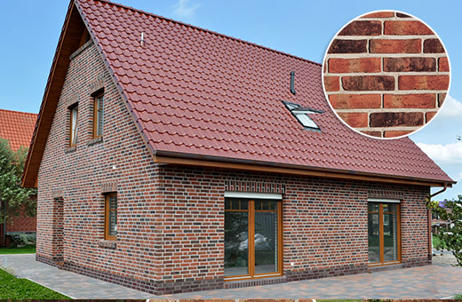 bauXpert Handformverblender NF Jeder Ziegel ist ein bildschönes Einzelstück mit ausgeprägter rustikaler Form.